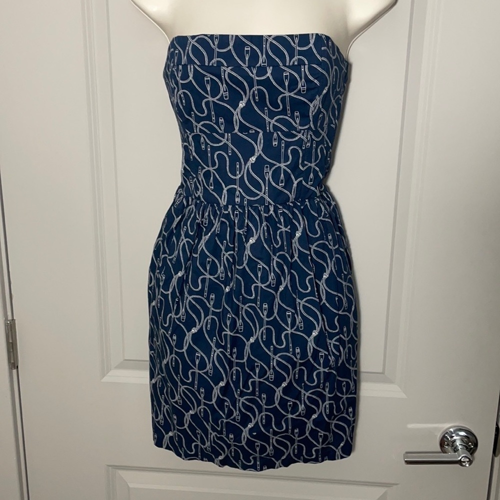 Jack Willis Navy and White Dress NWOT